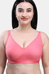 Maroon Clothing Single Layered Non Wired Full Coverage T-Shirt Bra (Pack of 2) - Multicolor — thumbnail 2